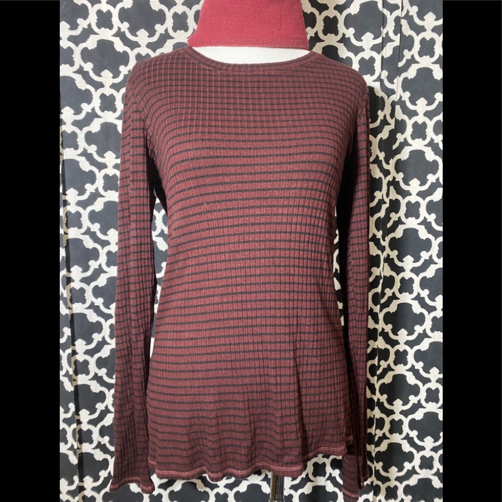 Micheal Stars Stripped Long Sleeve